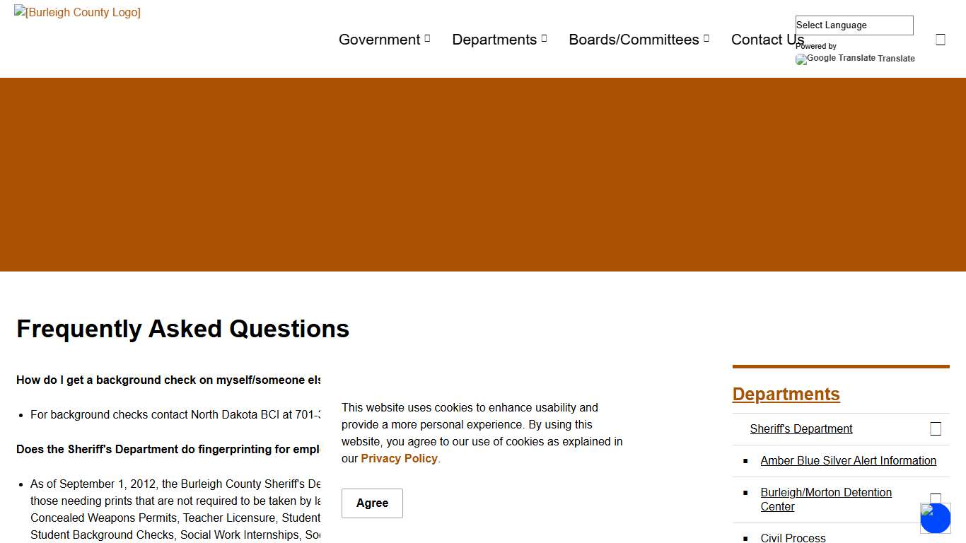 Frequently Asked Questions | Burleigh County